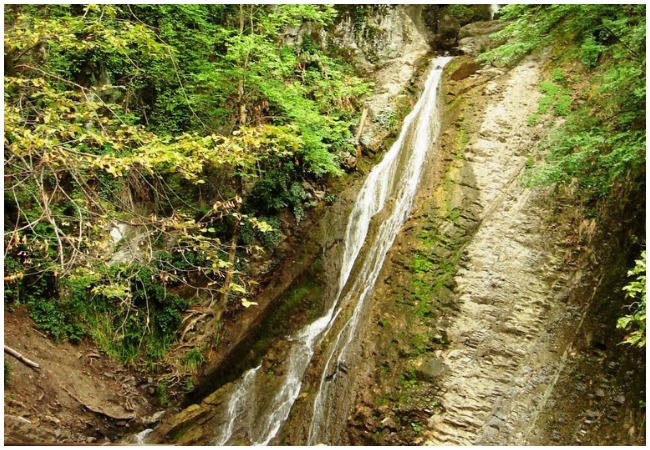 Yeddi Gozel (Seven beauties) waterfalls in Gabala